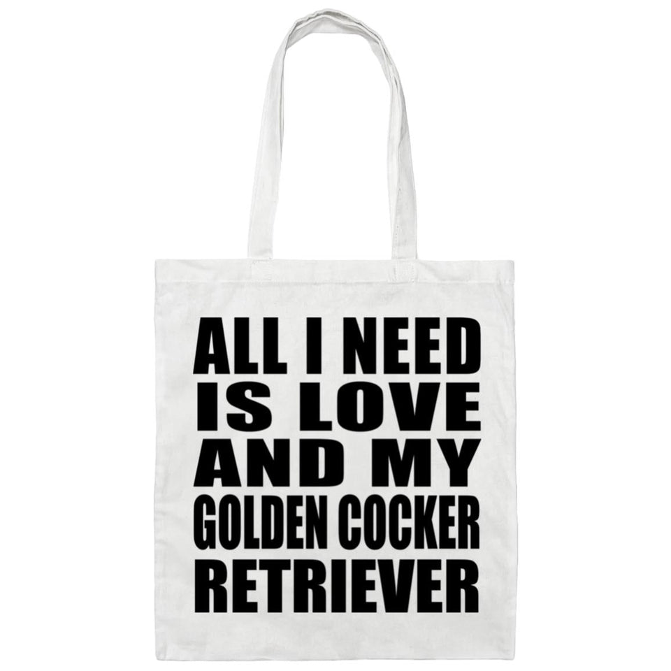 All I Need Is Love And My Golden Cocker Retriever - Tote Bag White