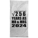 16th Anniversary Square Root of 256 Years As Mr & Mrs 2024 - Hand Towel