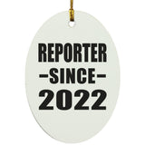Reporter Since 2022 - Oval Ornament