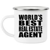 World's Best Real Estate Agent - 12oz Camping Mug