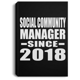 Social Community Manager Since 2018 - Canvas Portrait