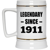 113th Birthday Legendary Since 1911 - Beer Stein