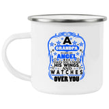 Grandpa Is An Angel Takes You Under His Wings - 12oz Camping Mug