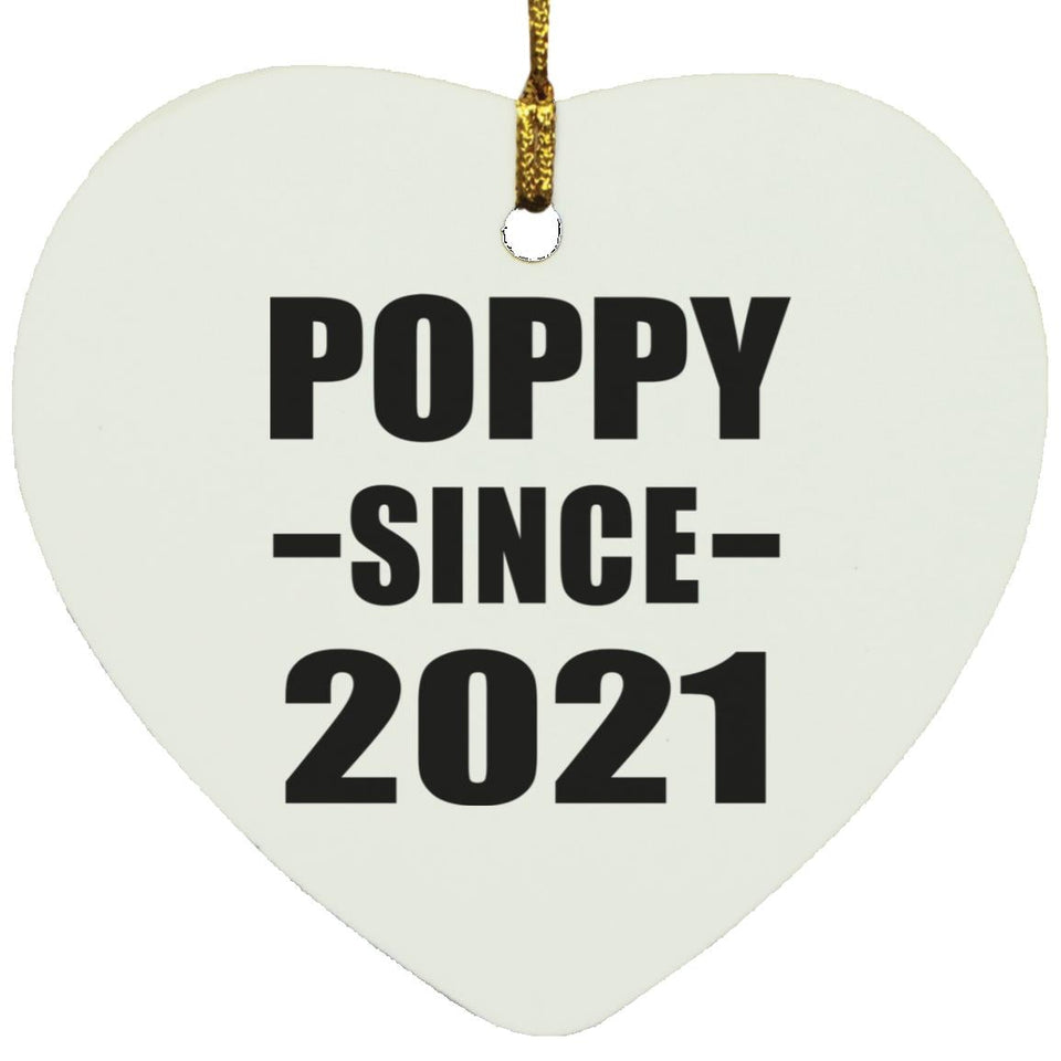 Poppy Since 2021 - Heart Ornament