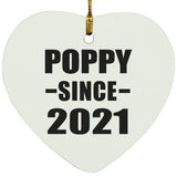 Poppy Since 2021 - Heart Ornament