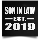 Son In Law Established EST. 2019 - Poster Square