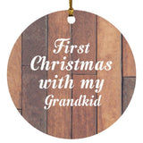 First Christmas With My Grandkid - Circle Ornament E