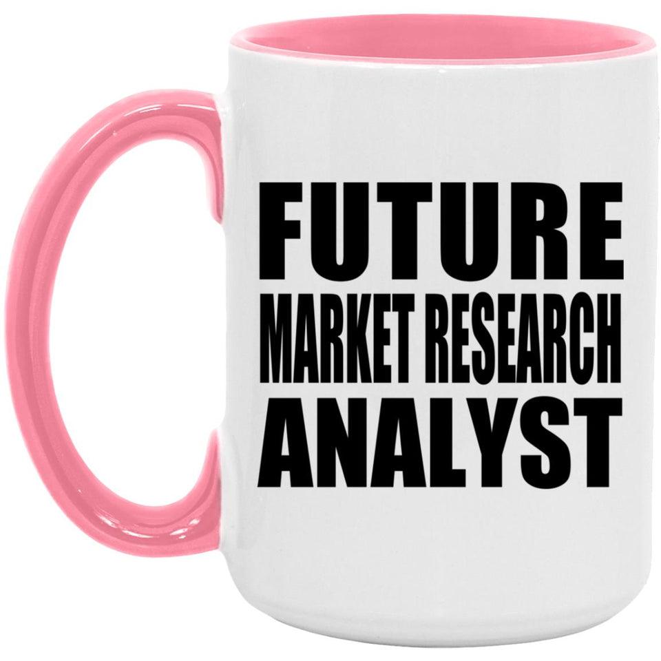 Future Market Research Analyst - 15oz Accent Mug Pink
