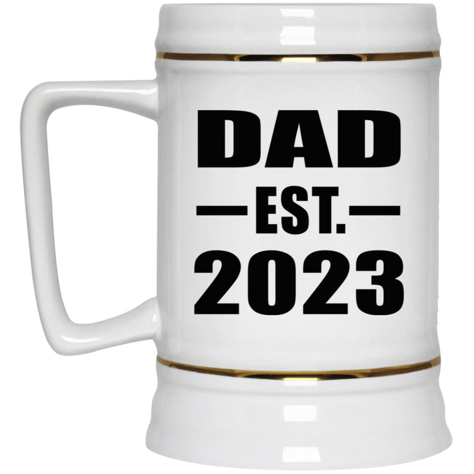 Dad Established EST. 2023 - Beer Stein