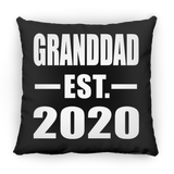 Granddad Established EST. 2020 - Throw Pillow Black