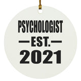 Psychologist Established EST. 2021 - Circle Ornament