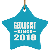 Geologist Since 2018 - Star Ornament