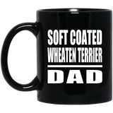 Soft Coated Wheaten Terrier Dad - 11oz Coffee Mug Black