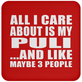 All I Care About Is My Puli - Drink Coaster