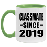 Classmate Since 2019 - 11oz Accent Mug Green