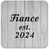 Fiance Established Est. 2024 - Drink Coaster F