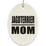 Jagdterrier Mom - Oval Ornament