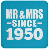 74th Anniversary Mr & Mrs Since 1950 - Drink Coaster