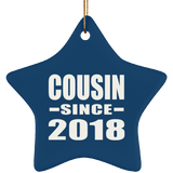 Cousin Since 2018 - Star Ornament