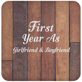 First Year As Girlfriend & Boyfriend - Drink Coaster E