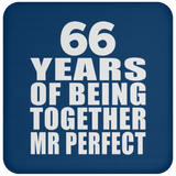 66th Anniversary 66 Years Of Being Mr Perfect - Drink Coaster