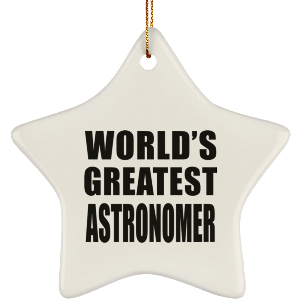 World's Greatest Astronomer - Star Ornament