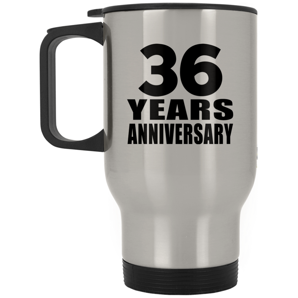 36th Anniversary 36 Years - Silver Travel Mug