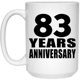 83rd Anniversary 83 Years - 15 Oz Coffee Mug