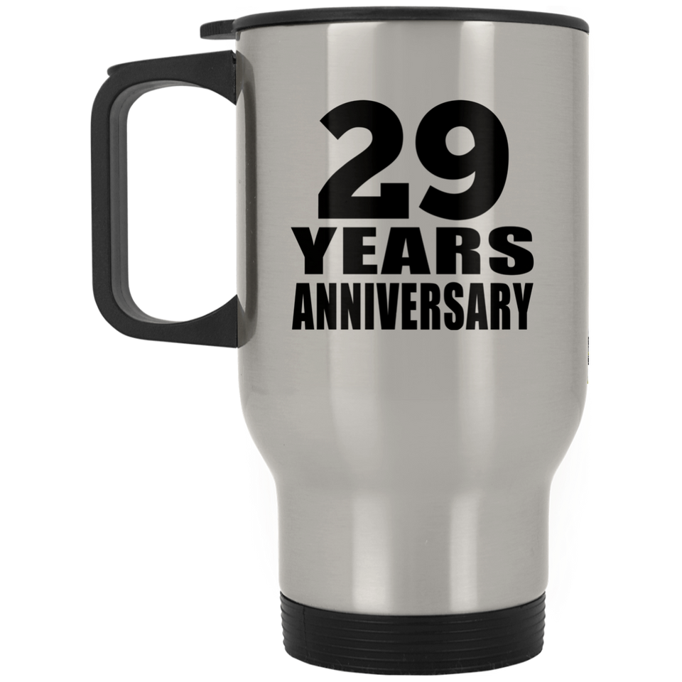 29th Anniversary 29 Years - Silver Travel Mug