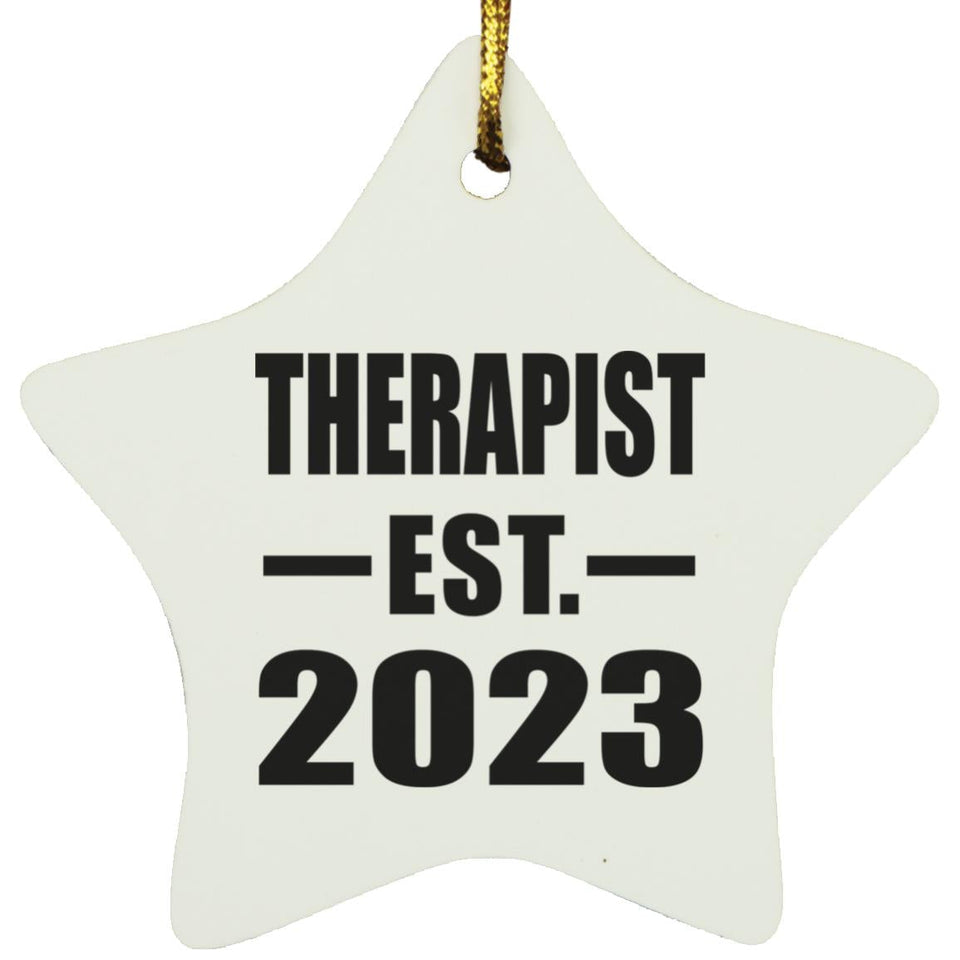 Therapist Established EST. 2023 - Star Ornament
