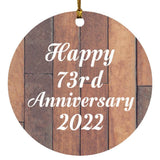 Happy 73rd Anniversary 2022 - Circle Ornament E