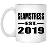 Seamstress Established EST. 2019 - 11oz Coffee Mug