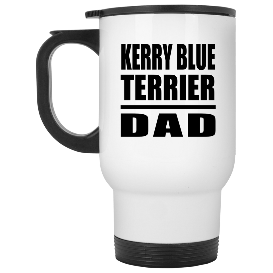 Kerry Blue Terrier Dad - White Travel Mug