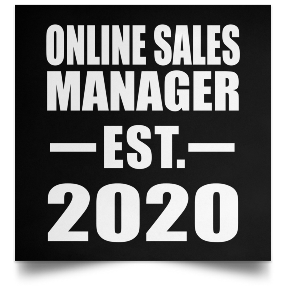Online Sales Manager Established EST. 2020 - Poster Square