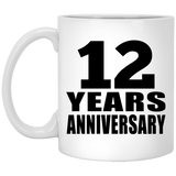 12th Anniversary 12 Years - 11 Oz Coffee Mug