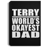 Terry World's Okayest Dad - Canvas Portrait