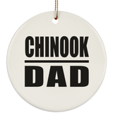 Chinook Dad - Circle Ornament