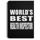World's Best Health Inspector - Canvas Portrait