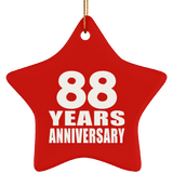 88th Anniversary 88 Years - Star Ornament