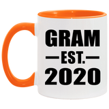 Gram Established EST. 2020 - 11oz Accent Mug Orange