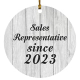 Sales Representative Since 2023 - Circle Ornament F
