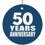 50th Anniversary 50 Years Anniversary - Circle Ornament