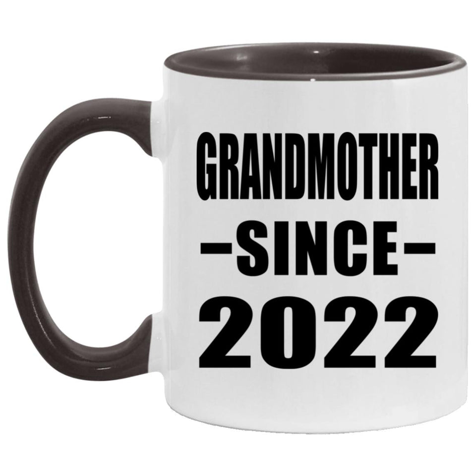 Grandmother Since 2022 - 11oz Accent Mug Black