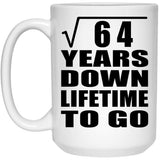 8th Anniversary Square Root of 64 Years Lifetime To Go - 15oz Coffee Mug