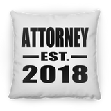 Attorney Established EST. 2018 - Throw Pillow