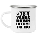 28th Anniversary Square Root of 784 Years Lifetime To Go - 12oz Camping Mug