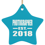 Photographer Established EST. 2018 - Star Ornament