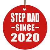Step Dad Since 2020 - Circle Ornament