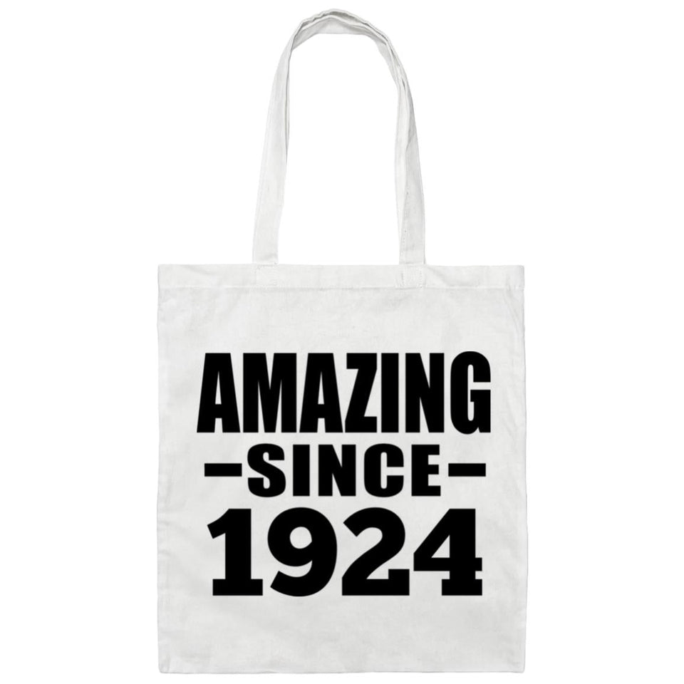 100th Birthday Amazing Since 1924 - Tote Bag White
