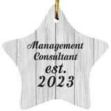 Management Consultant Established Est. 2023 - Star Ornament F